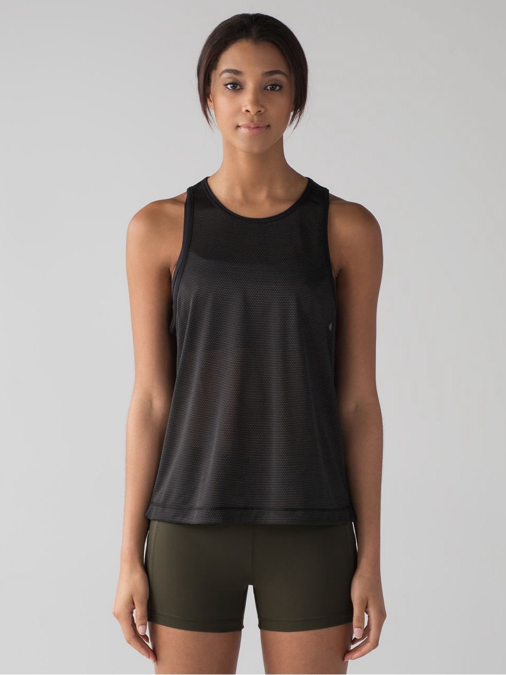 Lululemon Squad Goals Tank Trinity Mesh Black